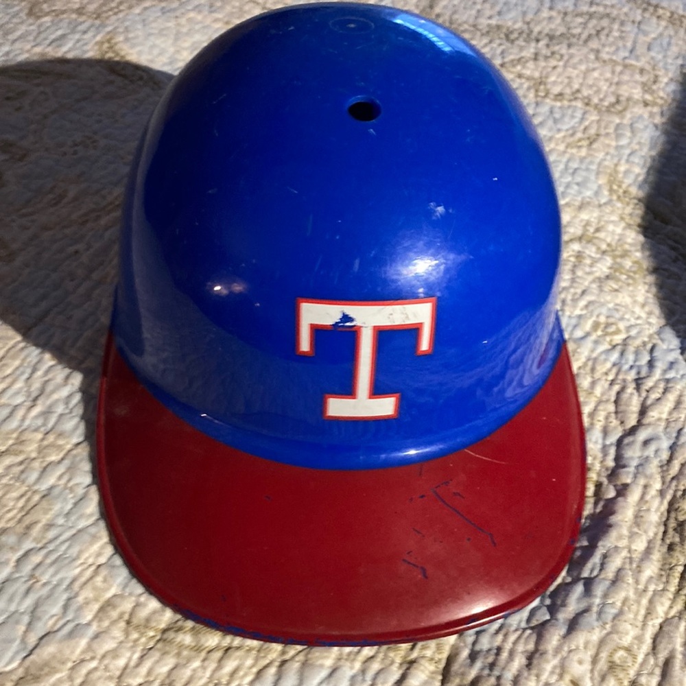 Vintage Full Size Baseball Plastic Helmet Texas Rangers